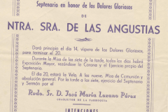 Cartelería y recuerdos de los Cultos